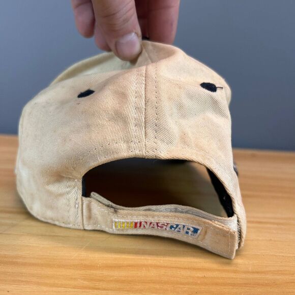 Vintage NASCAR Racing Hat American Flag USA Stars Stripes Adjustable Cap - Picture 4 of 8